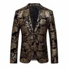 Traje JAYCOSIN para hombre, Blazer para hombre, traje Floral con solapa entallada, chaqueta elegante entallada, chaqueta, chaqueta de boda para hombre Luxury196H