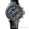 1513077 Driver Sport Chronograph Black Leather Watch2885