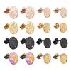 Studörhängen 1 Set 304 rostfritt stål örhänge smyckesfynd blandad färg för kvinnor mode diy tillverkning dekor