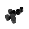 Kauçuk PVC Esnek Yuvarlak Uç Kapağı 38mm Ayak Kapağı 10 PCS Black335Z