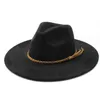 Wide Brim Hats Classical Suede 9.5Cm Fedora Hat For Women Men Church Jazz Decorate Formal Dress Ca Drop Delivery Fashion Accessories S Dhcqg