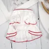 Dog Apparel Summer White Dresses Princess Skirt Puppy Cat Pet Clothing Chihuahua Yorkie Pomeranian Bichon Poodle Clothes