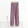 Pantalons pour femmes pyjama modal ample pour l'été vêtements de chambre décontracté couleur unie maison mince anti-moustique climatisé 230914