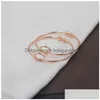 Manchette de haute qualité en cuivre extensible ouvert bracelets de fil femmes amour noeud bracelets pour dames filles mode simple bijoux livraison directe Dhxdq