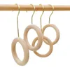 Cintres porte-écharpe en bois robuste et Durable en forme de S crochet de suspension en gros support de rangement à domicile magasin de vêtements en bois cercle incassable