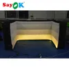 LED Inflatable Photo Booth Wall Bar Counter Tent Backdrops for Party Club Wedding Shows Events 2.4m