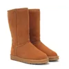 Designer fluffiga snöstövlar mini kvinnor vinter ug australia tasman plattform ug boot päls toffel ankel båg trim ull skor fårskinn läder casual outsi w5et#