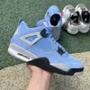 Jumpman 4S كرة السلة أحذية الرجال نساء منتصف الليل البحرية العسكرية البيضاء الحمراء الحمراء الشراع الأسود القط المال أوريو أحذية رياضية خضراء أوريغون