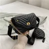 Cheap 80% Off Summer New Fashion Wide Shoulder Strap Crossbody Women's Texture Two Piece Underarm Small Square Bag code 899