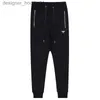 Męskie spodnie 2022 Męskie Projektowanie ścieżek Casual Men Black Grey Joggers Pant Fashion Hip Hop Elastyczne talia Spodnie sportowe L230915