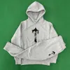 Hoodies Sweatshirts Down Parkas Trendy tröja T-shirt broderad huva sportuppsättning mångsidig