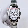 4 kolory Kosmograficzne zegarek na rękę 116509 116500 116520 40 mm stal nierdzewna No Chronograph 2813 Ruch Automatyczny zegarek męski Watch212U