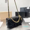 Sac à main d'été avec médaille d'or pour gros homme, sac de styliste élégant et Unique en métal à Double chaîne, sac à bandoulière Unique pour femmes