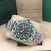 40mm Rbow Rainbow Diamond Bezel Sapphire Baselworld Montre Hommes Automatique Vert Montres Hommes Sport 116610LV Sous-Date Montres-bracelets206p