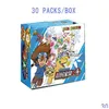 New Digimon Adventure Flash 3D Card Metal Garurumon Play Against Board Game Collection Cartoon Character Battle Gifts Drop Delivery Dhkvj