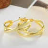 Hoop & Huggie Vintage Cross Matte Earrings Gold Silver Color For Women Earing Jewelry Earings Earring A1812283g