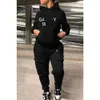 Designer Tracksuit Mulheres Roupas Moda Casual Duas Peças Set Carta Impresso Manga Longa Hoodie Tops e Sweatpants Sportswear Jogger Suit Outfits