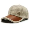 Fashion Plaid Baseball Cap Designer Casquette Caps Haftowana damska czapka biegowa na zewnątrz Hip-Hop Classic Sunshade