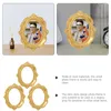 Garden Decorations Po Frame Decoration Bulk Frames Prop Display Vintage Golden Ornament Family Decorative Small