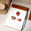 50pcs 귀여운 만화 딸기 낙서 스티커 PVC 크리에이티브 스쿠터 DIY 패션 일기 방수 장식