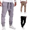 Pantalon kaki pour hommes, pantalon de jogging Hip Hop Harem, décontracté, couleur unie, 269G