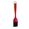 Outils brosse à huile manche en acier inoxydable tête en Silicone haute température cuisine cuisson assaisonnement Barbecue cuisson