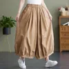 Women's Pants s Japanese Korea Safari Style Cargo High Waist Fashion Women Summer Autumn Casual Wide Leg Culotte Lady Work 230914