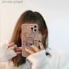 Cell Phone Cases INS Line Little Bear iPhone 12 Phone Case Suitable for 11promax/X/Xr Soft Case Pro Women 8plus Q230915