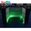 LED Inflatable Photo Booth Wall Bar Counter Tent Backdrops for Party Club Wedding Shows Events 2.4m