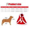 Trajes de gato Traje de Natal Santa Cosplay Roupas Engraçadas Manto Dress Up Adereços Acessórios para Animais de Estimação