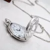 Neuer Stil Quarzwerk große weiße Stahl römische Halskette Retro-Schmuck ganze Modeuhr Uhr Pullover Kette Taschenuhr247y