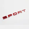 3D Plastic Black Red Spor Letters Autobiography Sport Carr Emblem Badge Trunk Sticker för Land Range Rover Car Assessoires294V
