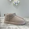 Designer Women Snow Boots Australia Warm Fashion mini mini pół buty zimowa platforma Tazz kapcie wełniane bawełniane sandały