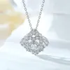 Designer-Schmuck S Sterling Silber HW-Halskette für Damen, leichter, modischer Diamant-Anhänger, Halskette und Kragenkette, vielseitig einsetzbar