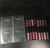 Brand mini brilho labial fosco fosco lipgloss rosa marrom nude líquido batom 4 cores 1.9ml*pc