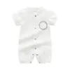 Kids Designer Rompertjes Bib 2-delige set Baby Jongen Meisje Zomer Korte mouwen Gekamd Katoenen Kleding Topkwaliteit Pasgeboren Jumpsuits Drop Deli Dhgsa