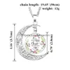 Pendant Necklaces Christian Bible Moon For Women Christians Scripture Glass Time Gem Cabochon Chains Fashion Jewelry In Drop Delivery Dhfmc