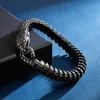 Bangle Fongten Snake Chain Men's Armband Rostfritt stål Charmarmband för män Animal Viking armbandsmycken grossist 230915