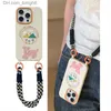 Custodie per cellulari Simpatico guinzaglio per cani con illustrazione cartoon adatto per iPhone 14 Promax 13 custodia per telefono 12 donne 11 crossbody Q230915