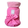 Abbigliamento per cani Abbigliamento invernale Cappotto caldo per animali domestici Cucciolo di gatto Abito da principessa Yorkshire Terrier Pomerania Shih Tzu Barboncino maltese Bichon Vestiti