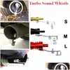 Motorcycle Exhaust System Motobike Simator Whistle Silencer Fake Turbo Whistles Pipe Sound Muffler Blow Off Car Styling Drop Delivery Dhk82