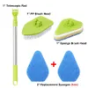 Cleaning Brush Set Bathroom Bathtub Home Clean Tool Long Handle Telescopic Replace Sponge Spin Scrubber Brush For Toilet 210831301f