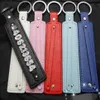 50st Pu Leather Key Chain Fit för 8mm sidobrev och Slide Charms313U