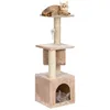 36 meubles de lit d'arbre à chat tour à gratter poste Condo chaton maison pour animaux de compagnie Beige313v