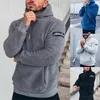 Men's Hoodies Sweatshirts 2023 spring New High Quality 80% Cotton Man Furry Warm Sweatshirt Fashion Brand Hoodie Men's Jacket Sweater 4 colors S-3XL 230914