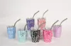 UPS Leopard Design Cute Mini Mugs 2oz 3oz Shot Glass Custom Logo Mini Tumbler With Metal Straw New JJ 9.15