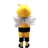 Vêtements de mascotte d'abeille pour Halloween, vêtements de dessin animé de marche, robe de fête d'anniversaire, de noël et d'halloween