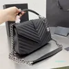 2023-Designers Gold Sier Chain Envelope Bags Purses Womens Fashion Type Quilted Lattice Shoulder Crossbody Bag Genuine Leather Flap