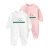 Designer Enfants Barboteuses Bébé Garçon Fille Été Top Qualité À Manches Courtes À Manches Longues Vêtements En Coton Peigné 1-2 Ans Combinaisons Nouveau-Né Dhr15