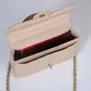 Totes Designer Borsa a tracolla con catena Borsa a tracolla con patta Borsa in filo di velluto Doppie lettere Solido Hasp Vita Strisce quadrate Borse da donna di lusso63 Stylisheendibags